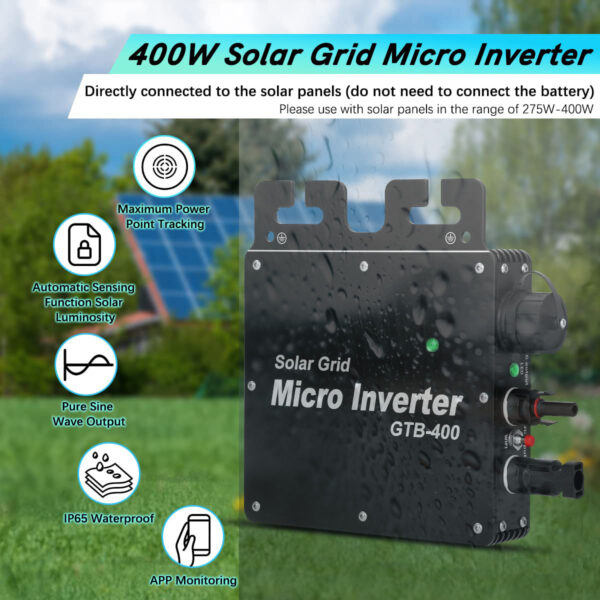 IP65 Waterproof 400W Micro Inverter