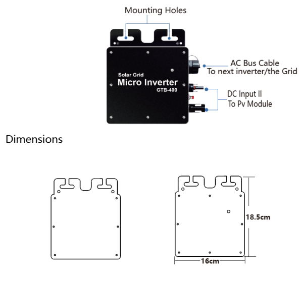 GTB-400 with compatible size